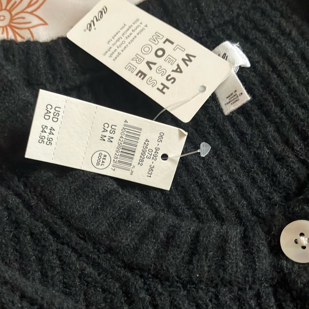 Aerie Black Ribbed Knit Top - Picture 2 of 4